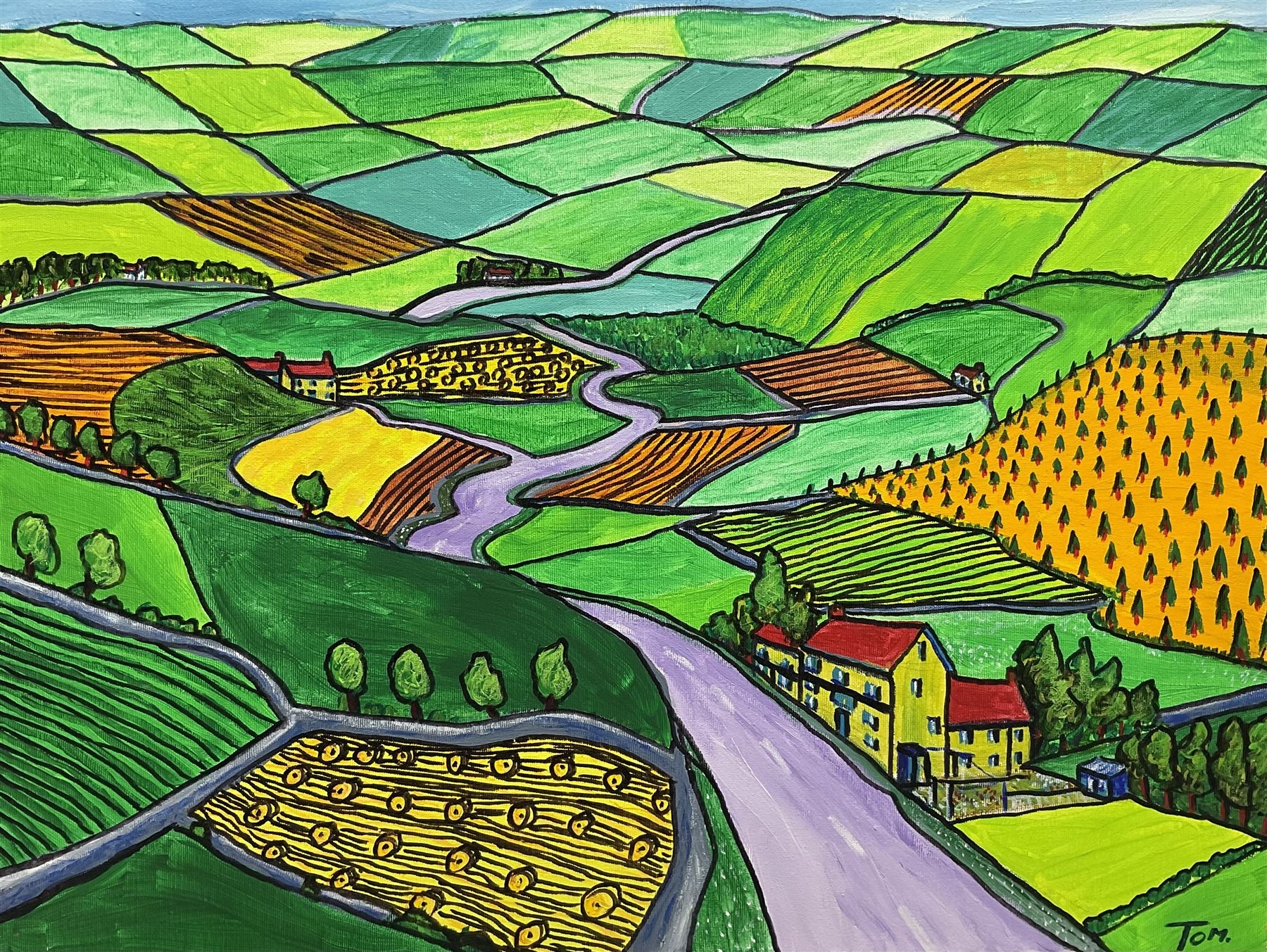 Tom Rayner | Road Over the Wolds | MutualArt