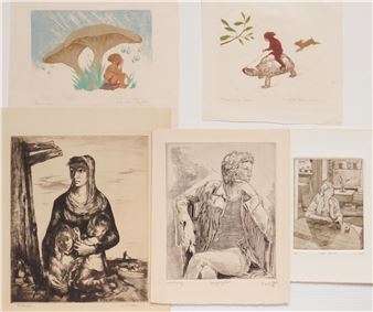 5 American prints - Ella Fillmore Lillie