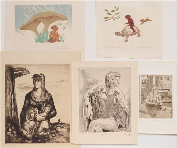 5 American prints - Ella Fillmore Lillie