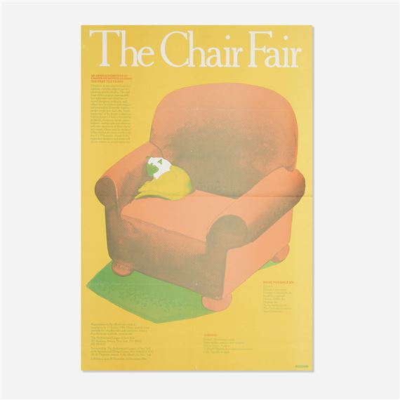 Milton Glaser | The Chair Fair poster (1986) | MutualArt