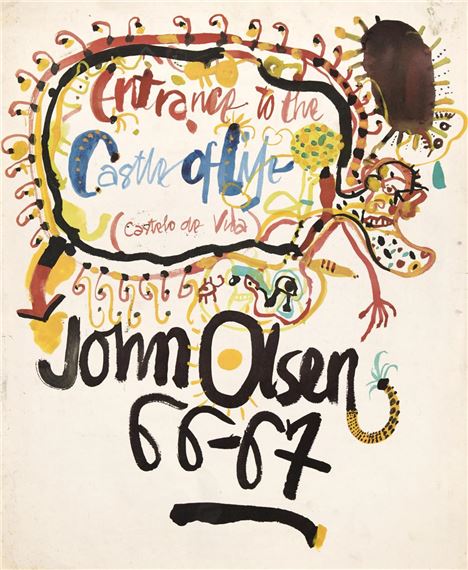 Entrance to the Castle of Life 1966-67 by John Olsen, 1966-1967