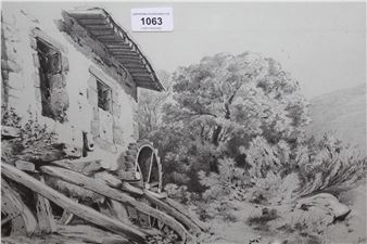 study of an old watermill - Charles Whitaker