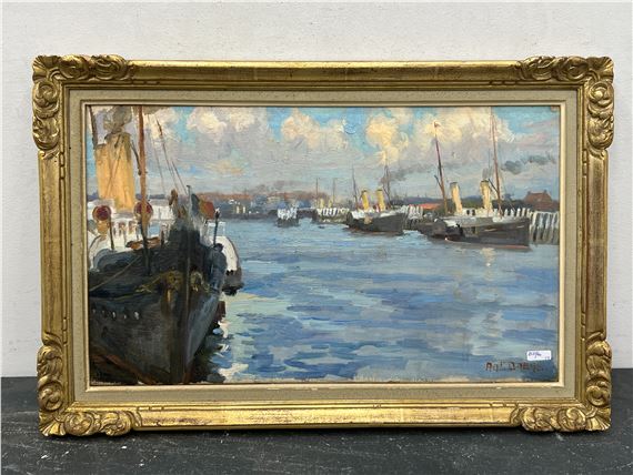 'Vue de Port' - Antoine Daens