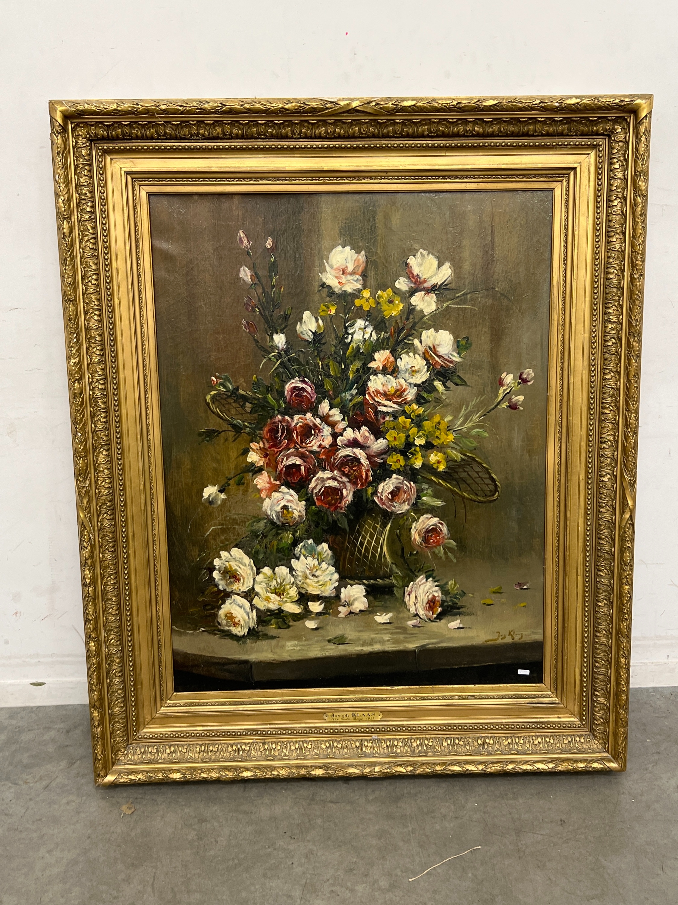 Artwork by Joe Klaus, " Fleurs", Made of oil on canvas