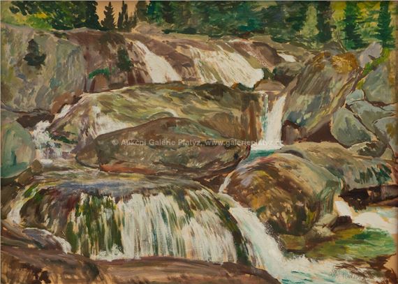 Horská bystřina by Antonín Hudeček