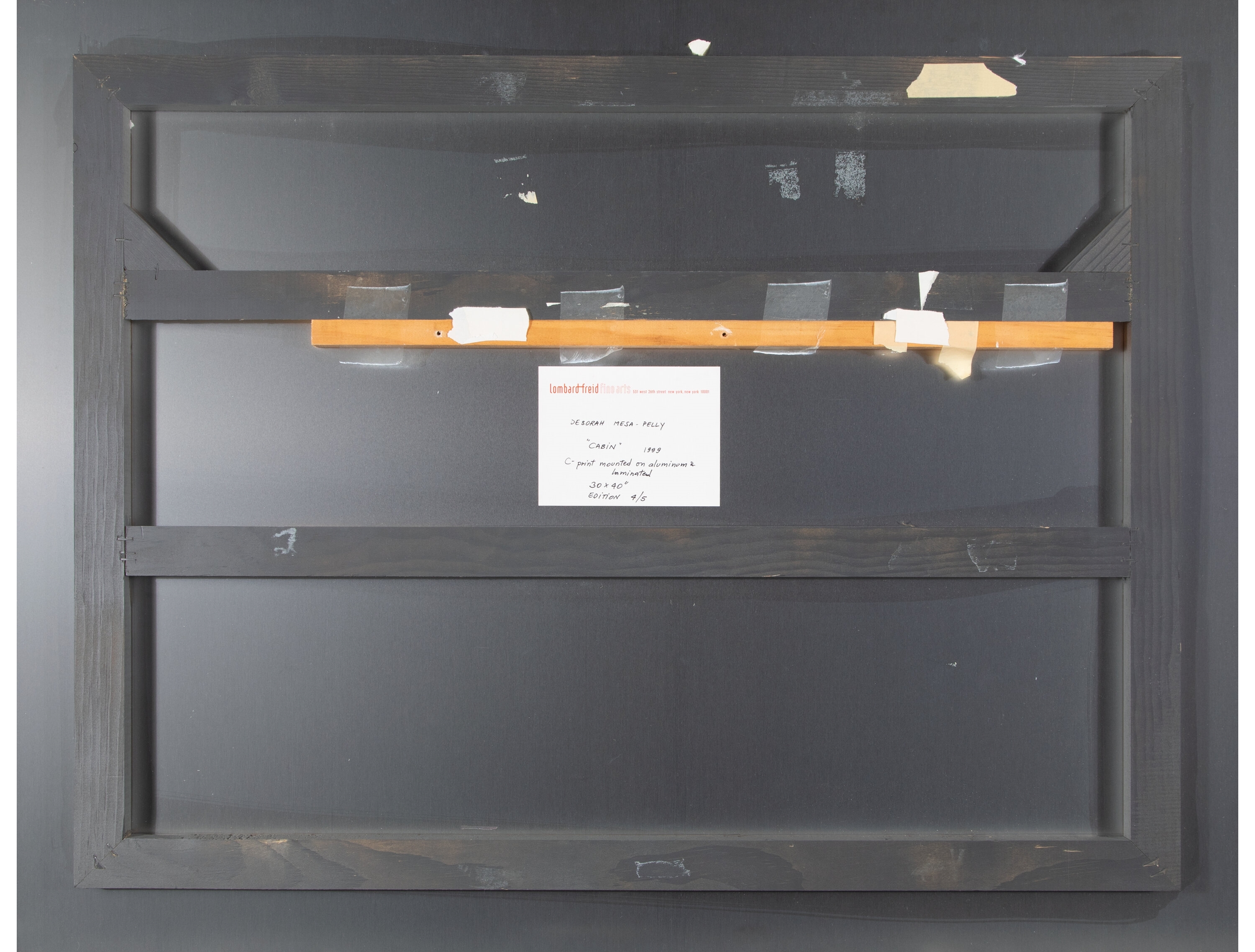 Artwork by Deborah Mesa-Pelly, Cabin, Made of Dye coupler print