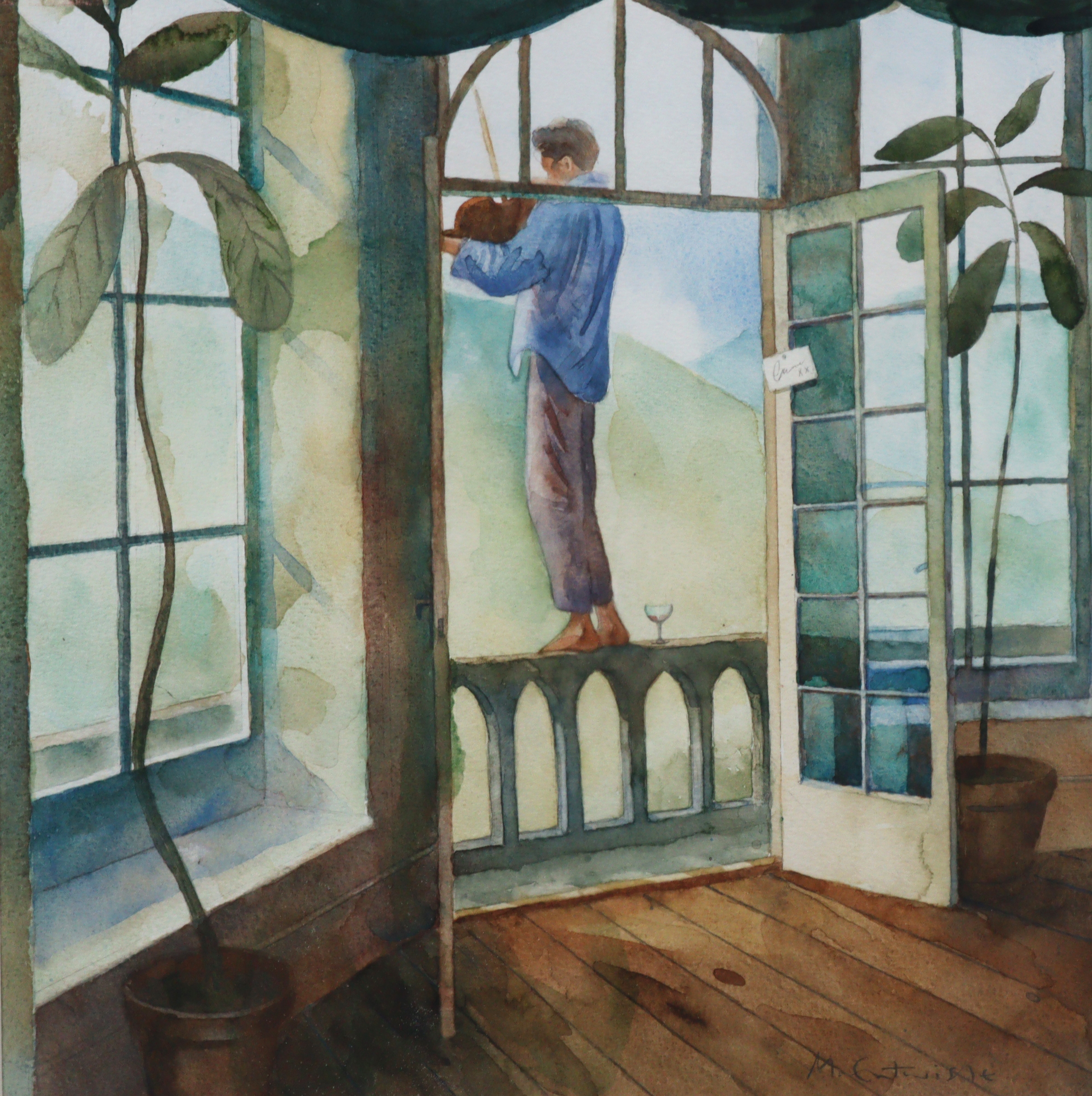 Artwork by Mark Entwisle, The Romantic, Made of Watercolour