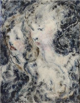 Portrait of two figures - Eve Disher