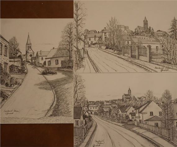 Santeuil Three by Lucien Gondret