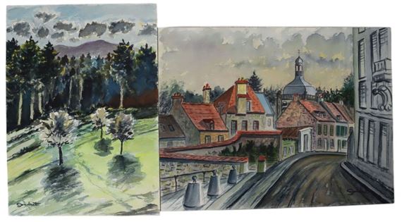 Rue de la Coutellerie in Pontoise by Lucien Gondret, 1994