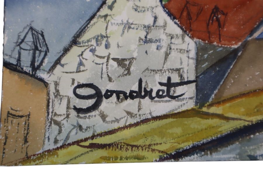 Artwork by Lucien Gondret, Saint Maclou, Made of Watercolor on paper