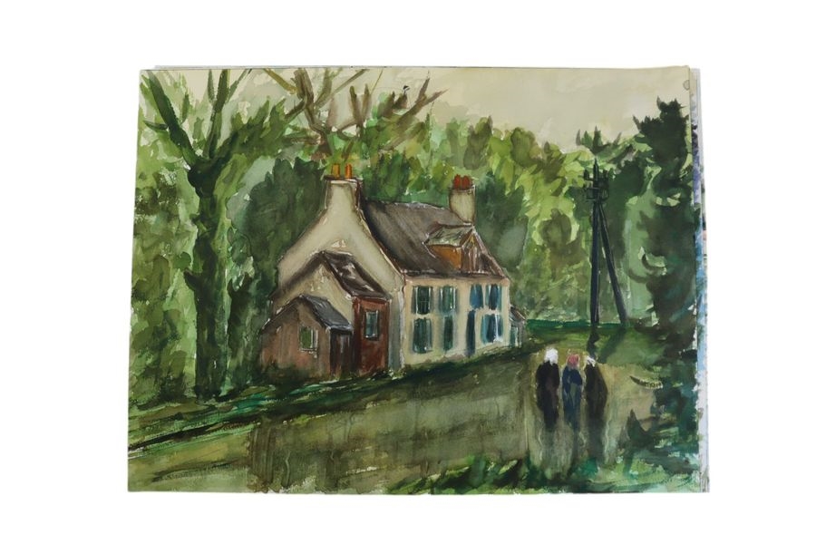 Artwork by Lucien Gondret, Landscapes Five un, Made of watercolors