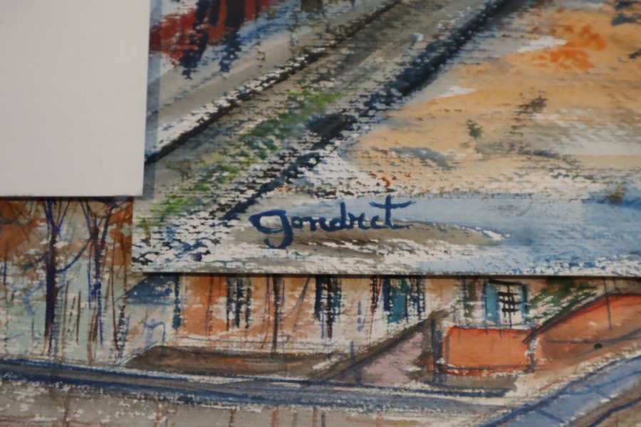 Artwork by Lucien Gondret, Saint Maclou, Made of Watercolor on paper