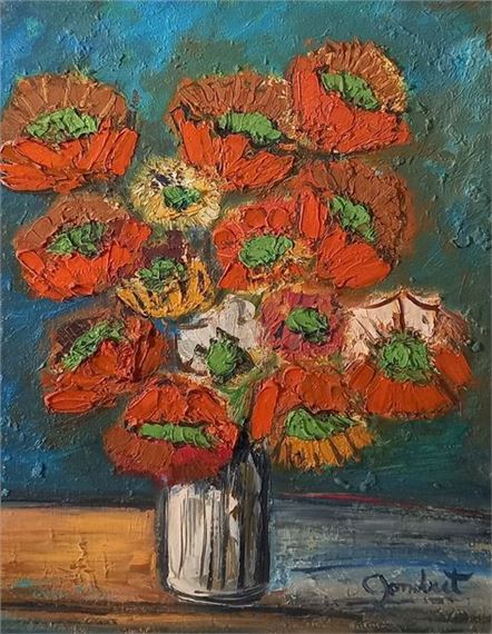 Bouquet de soucis by Lucien Gondret, dated 1979