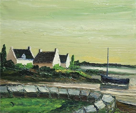 Park and houses near Carnac, 1979