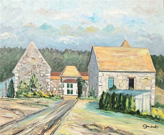 La Ferme de la Lair, Grisy-Les-Plâtres, 1990 by Lucien Gondret, 1990