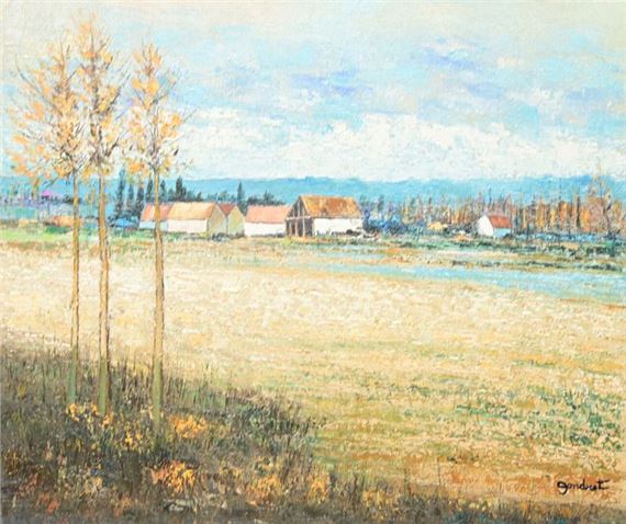 Coup de soleil sur les chaumes, Vexin by Lucien Gondret