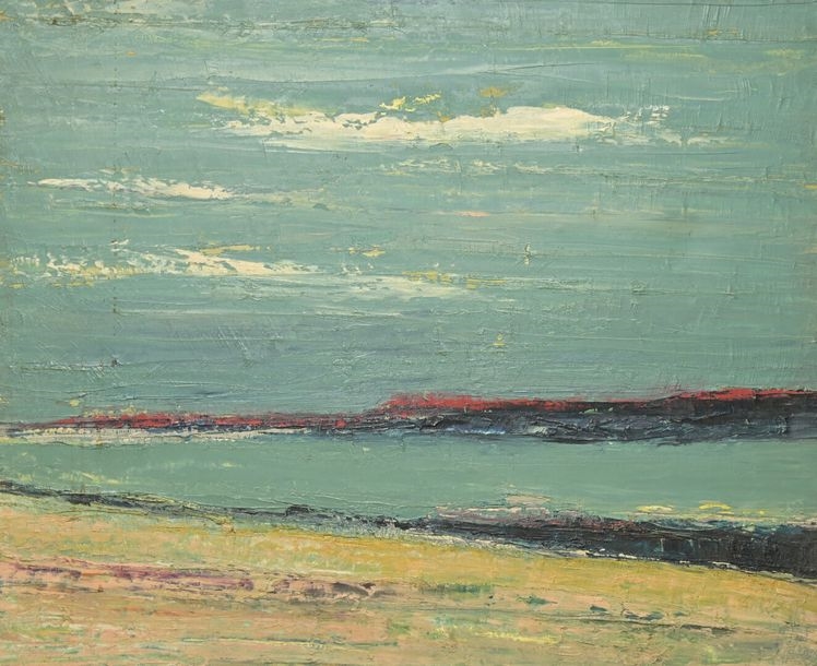 Artwork by Lucien Gondret, Marine, Made of oil on canvas