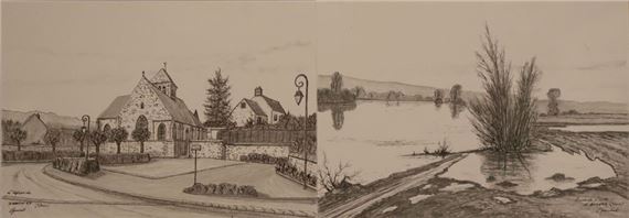 Auvers and Arthies Two by Lucien Gondret