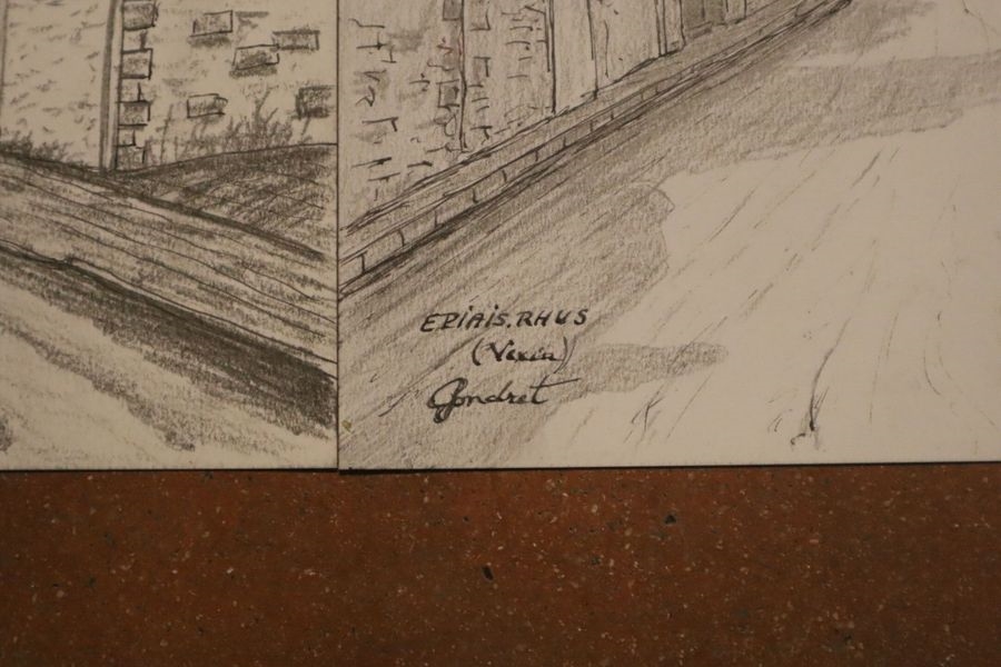 Artwork by Lucien Gondret, Epiais-Rhus Two, Made of ink and pencil drawings