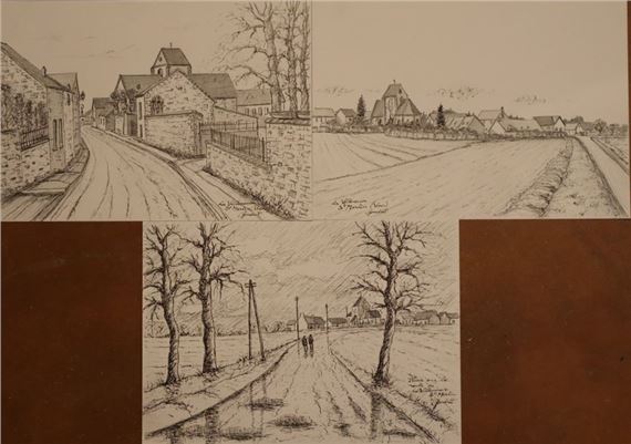 La Villeneuve Saint Martin Three by Lucien Gondret