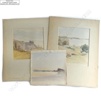 THREE CONNIE LLOYD WATERCOLOUR SKETCHES - Connie Lloyd
