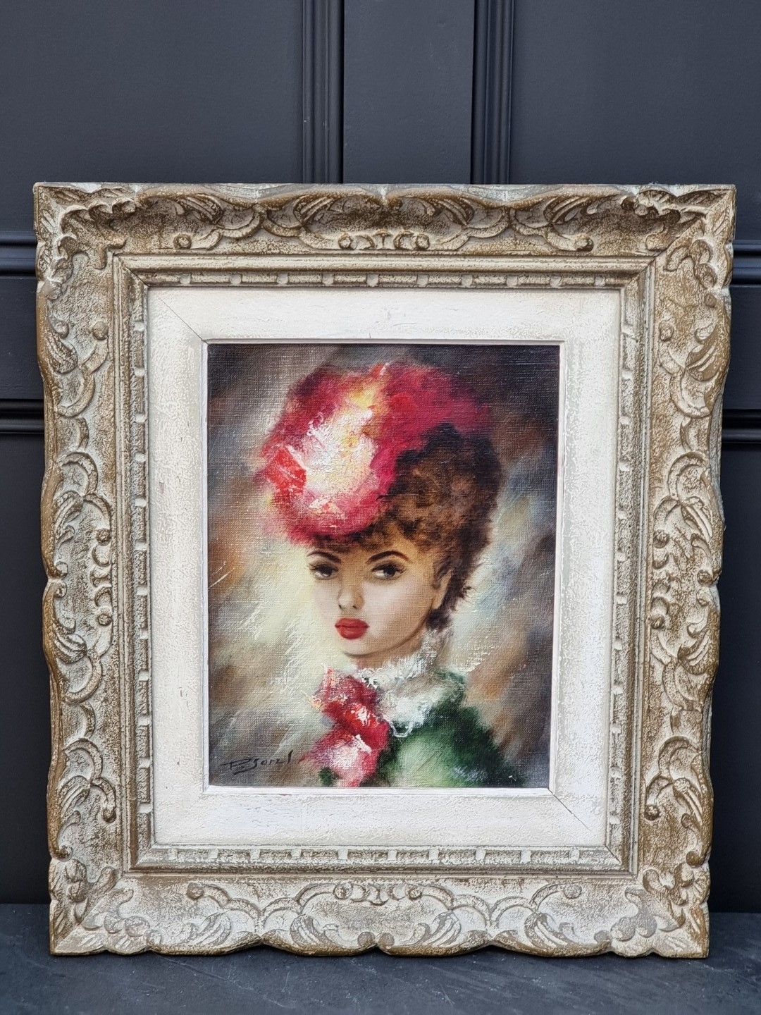 Artwork by Pierre Sorel, head and shoulders portrait of a lady, Made of oil on canvas