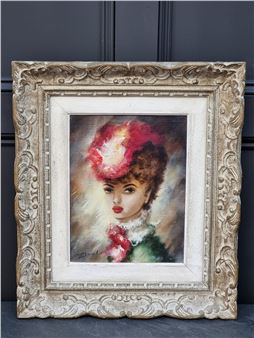 head and shoulders portrait of a lady - Pierre Sorel