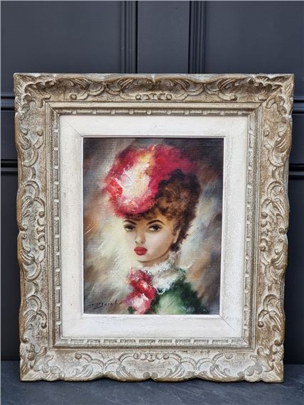 head and shoulders portrait of a lady - Pierre Sorel