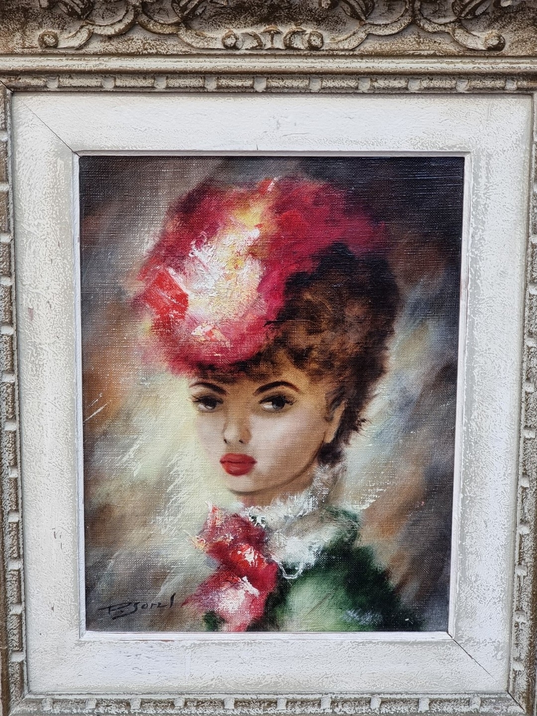 Artwork by Pierre Sorel, head and shoulders portrait of a lady, Made of oil on canvas