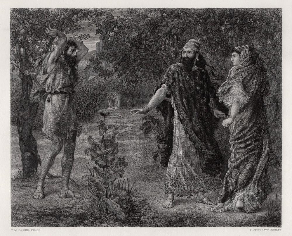Thomas Matthews Rooke | Thomas Matthews ROOKE 1800s Engraving Naboth's ...