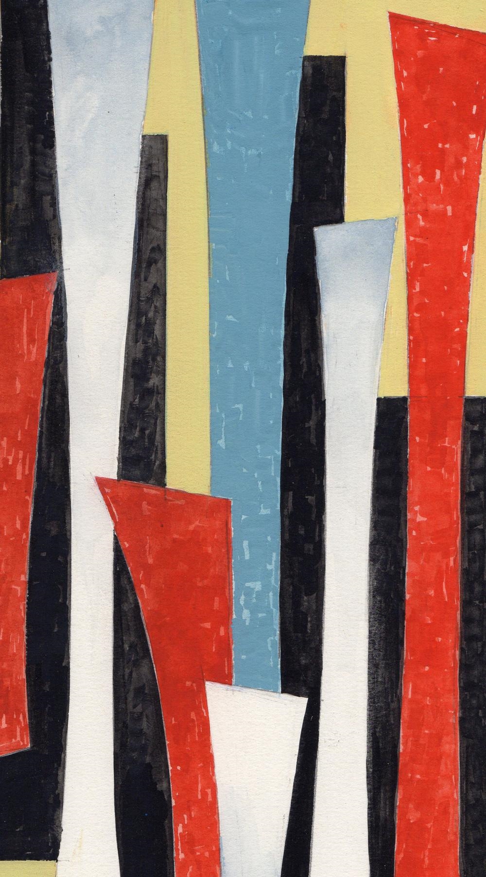 Josef Johann Mathis | Mathis Original Gouache Moved in one Direction ...