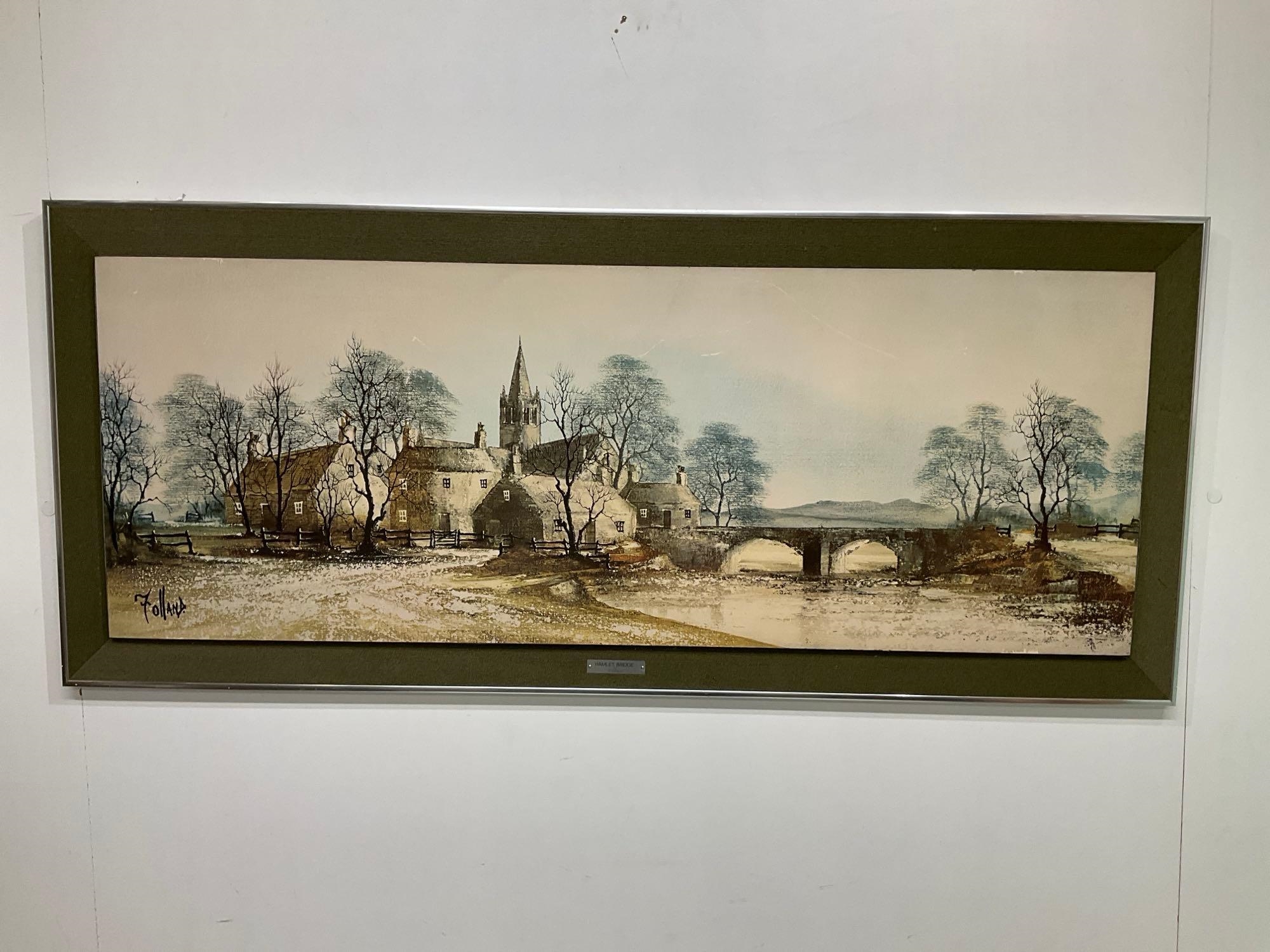 Artwork by Ron Norman, Hamlet Bridge, Made of colour print