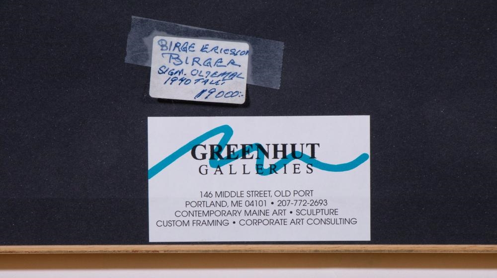 Artwork by Birge Ericsson-birger, BIRGE ERICSSON-BIRGER (SWEDEN, Made of oil on board