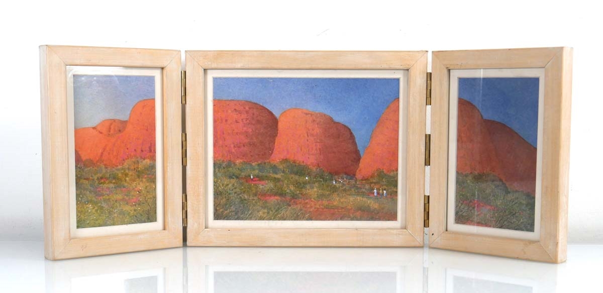 Artwork by David Payne (20th Century), 'The Olgas Triptych',, Made of watercolour