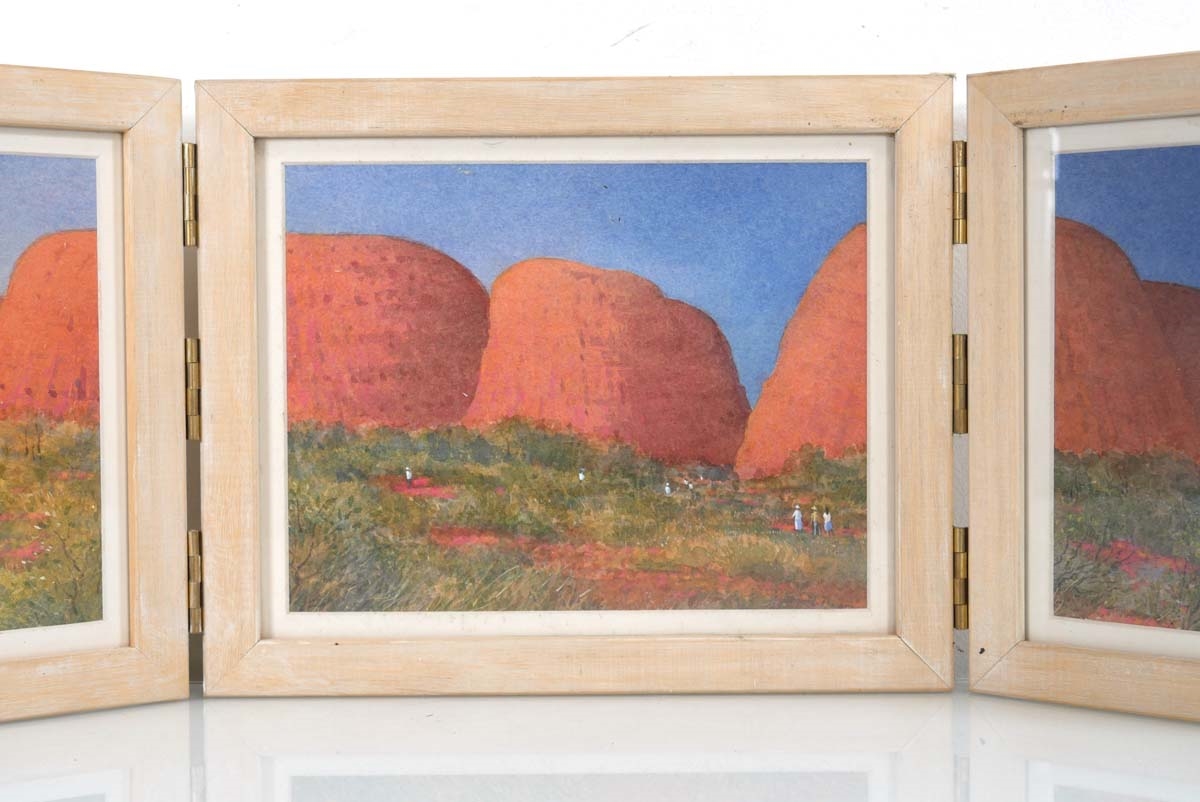 Artwork by David Payne (20th Century), 'The Olgas Triptych',, Made of watercolour
