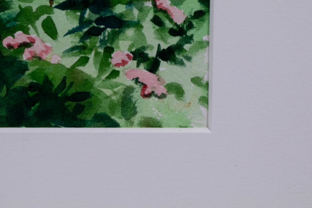 Artwork by Chris Merrill, Window Flowers, Made of watercolor on paper