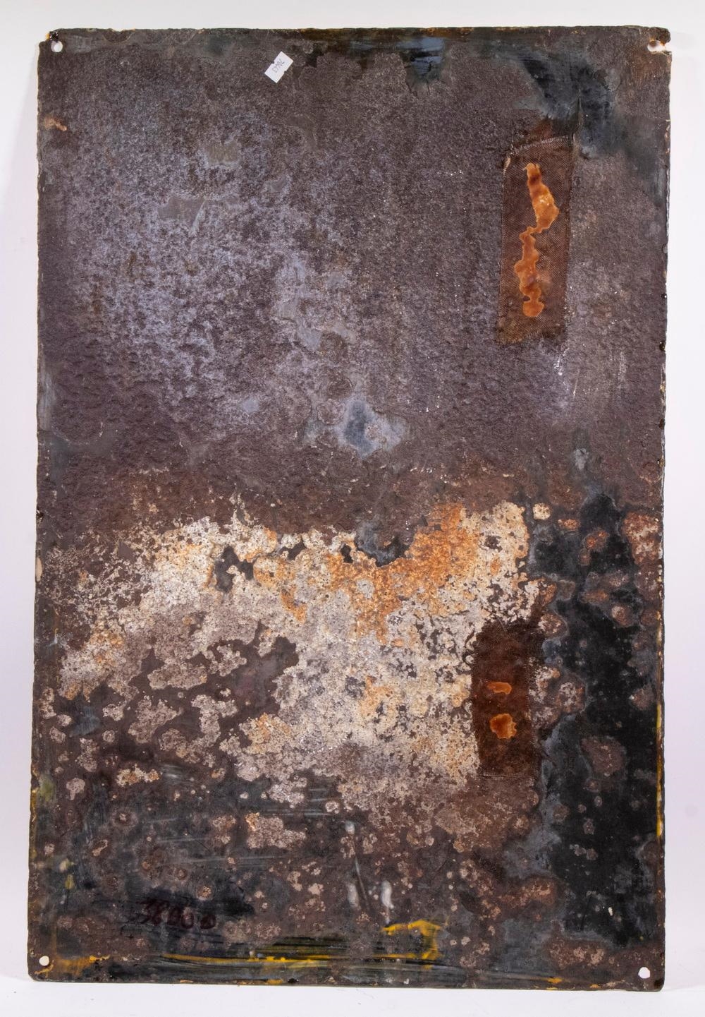 Artwork by C. Robert, HAMBURG-AMERIKA LINE PORCELAIN SIGN, Made of Enamel Porcelain