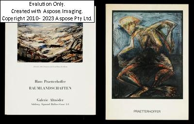 Artwork by Hans Praetterhoffer, (Wien 1943 geb.) Schimmerland, Made of watercolor on paper