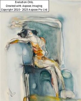 (Linz 1954 geb.) Ohne Titel (Weiblicher Akt) - Margit Füreder