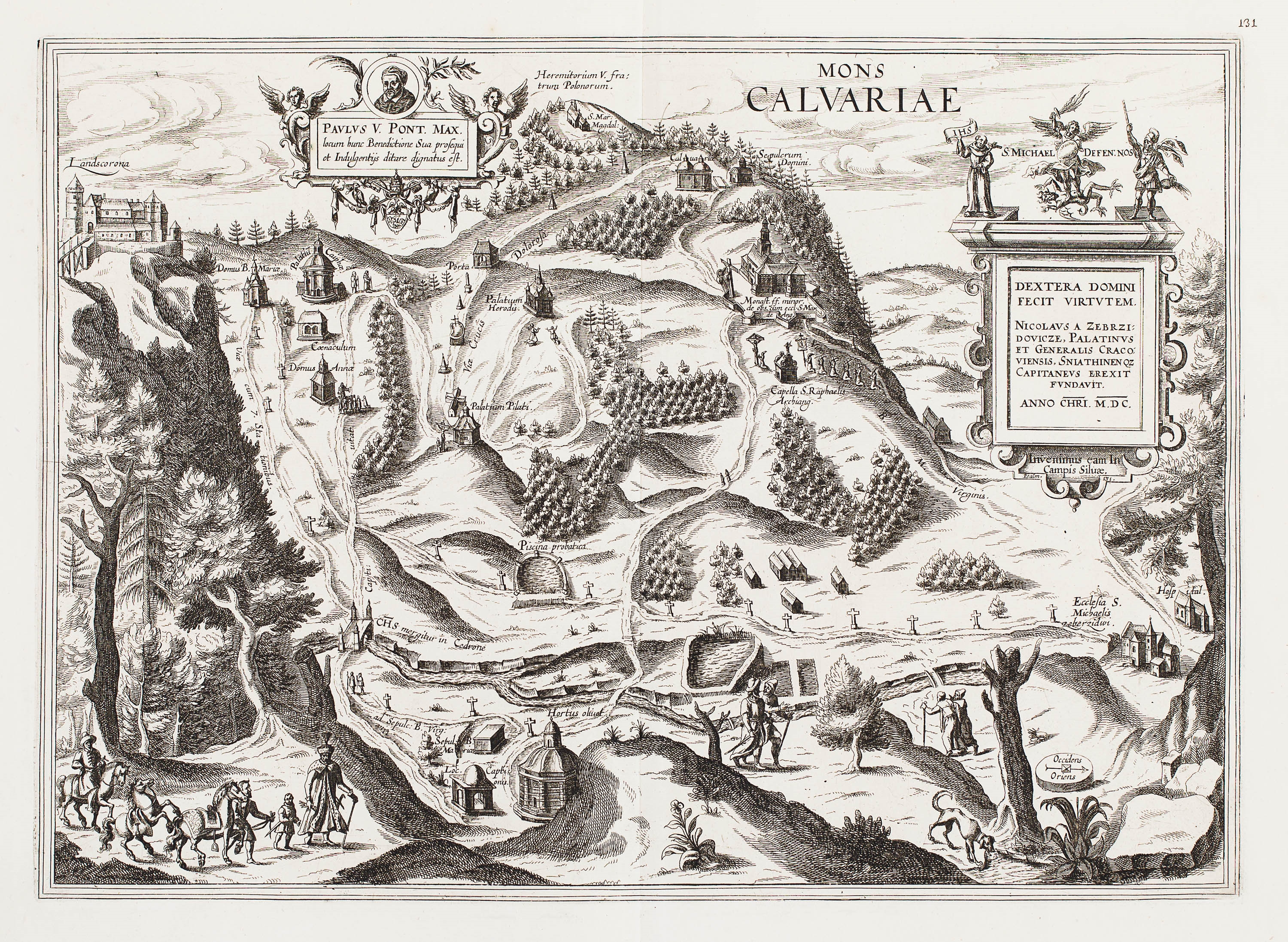 Frederick de Wit | Mons Calvariae (1694) | MutualArt
