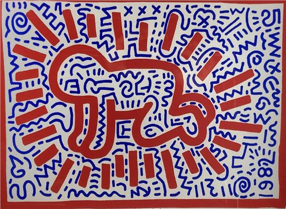 Keith Haring GraceHouse 限定「Radiant Baby」 Keith Haring Radiant Baby (White Version) Statue by Medicom
