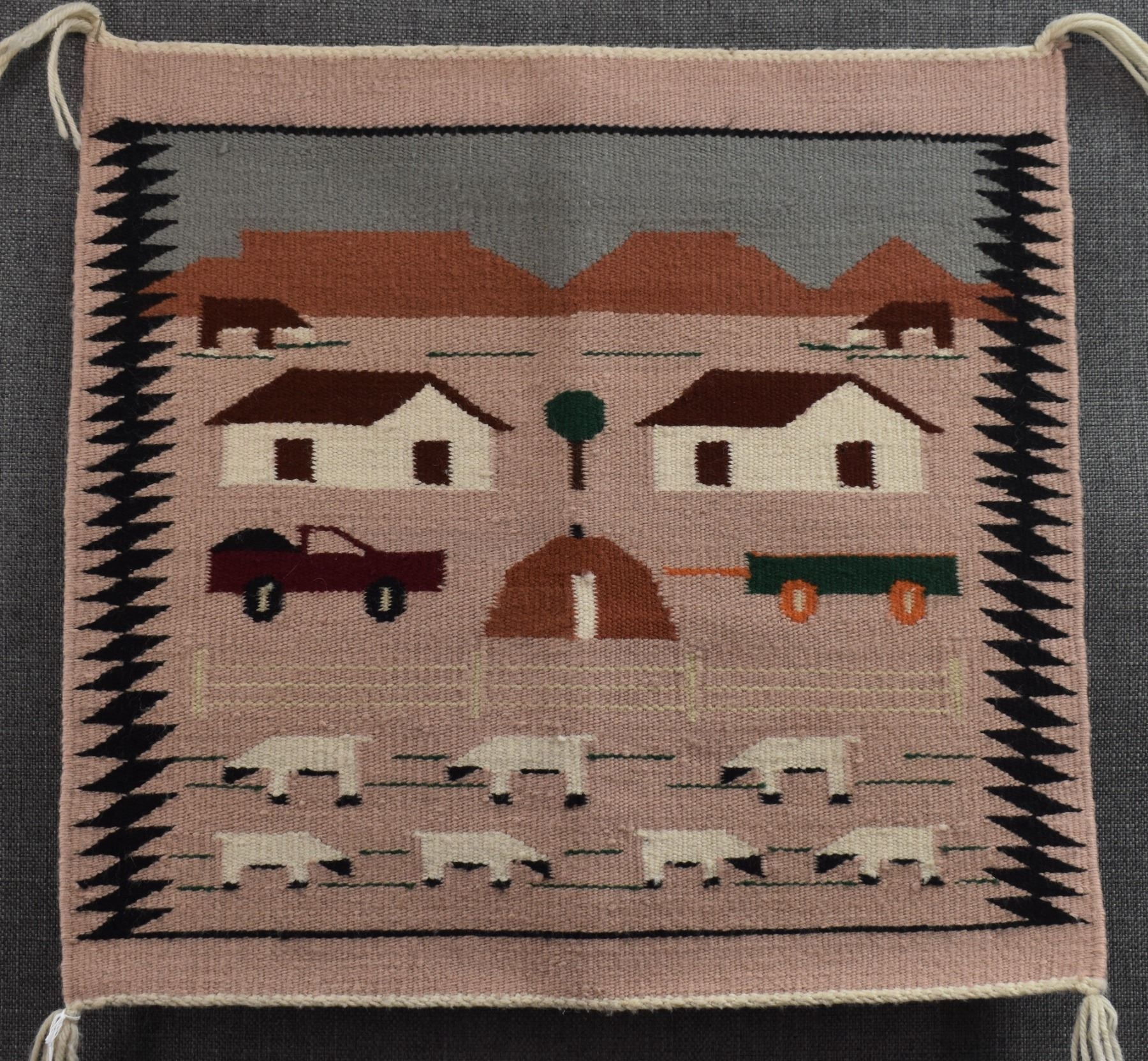 Alice Curley | NAVAJO PICTORIAL TEXTILE (ALICE CURLEY) (1990) | MutualArt