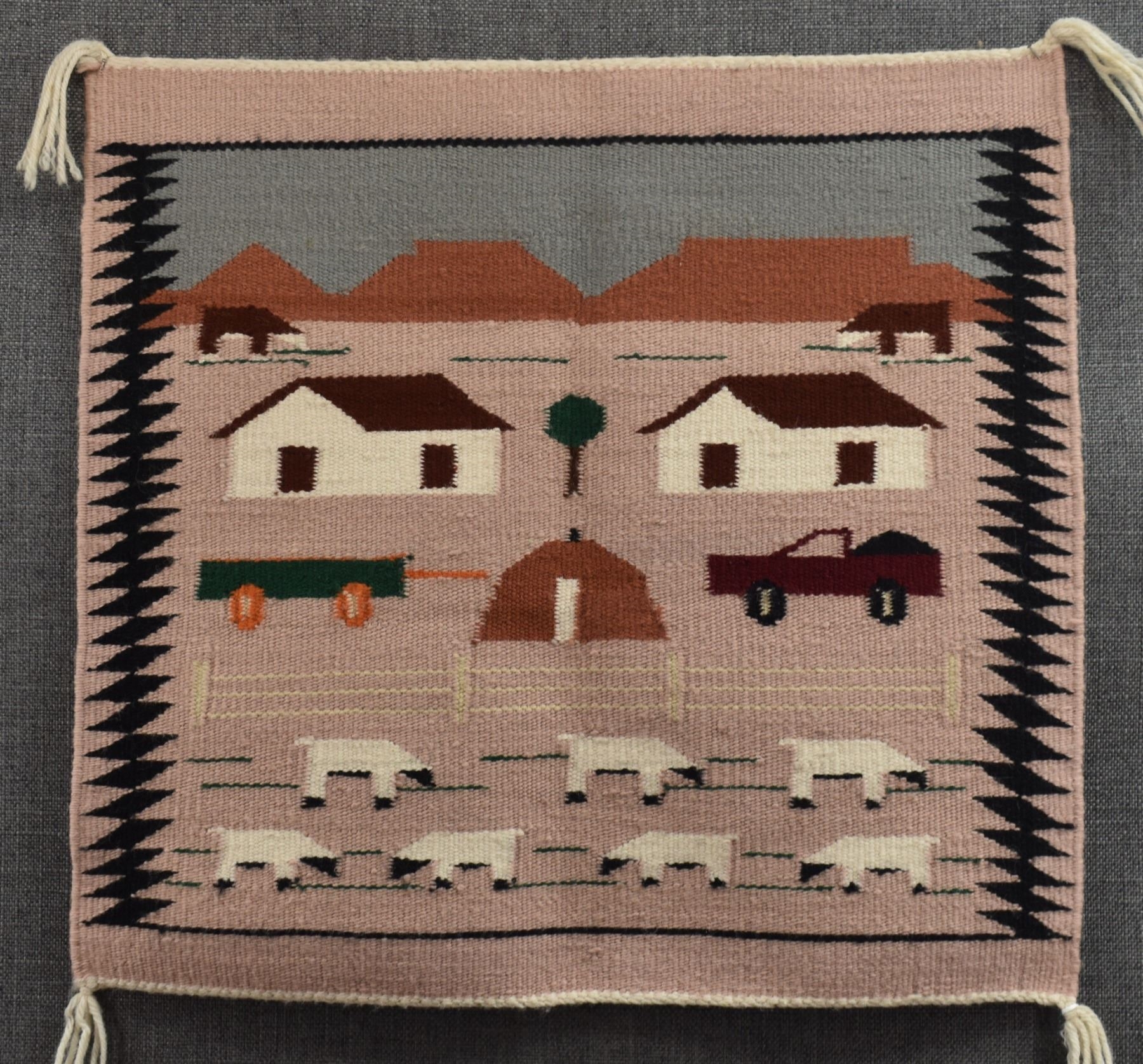 Alice Curley | NAVAJO PICTORIAL TEXTILE (ALICE CURLEY) (1990) | MutualArt