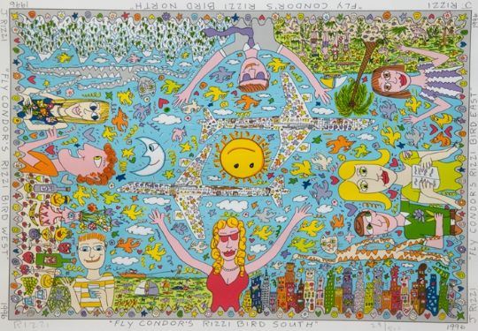 *＊*…James Rizzi 『 FROWERS 』*＊*…LOVEBIRDS James Rizzi | Love Birds (1999) | MutualArt