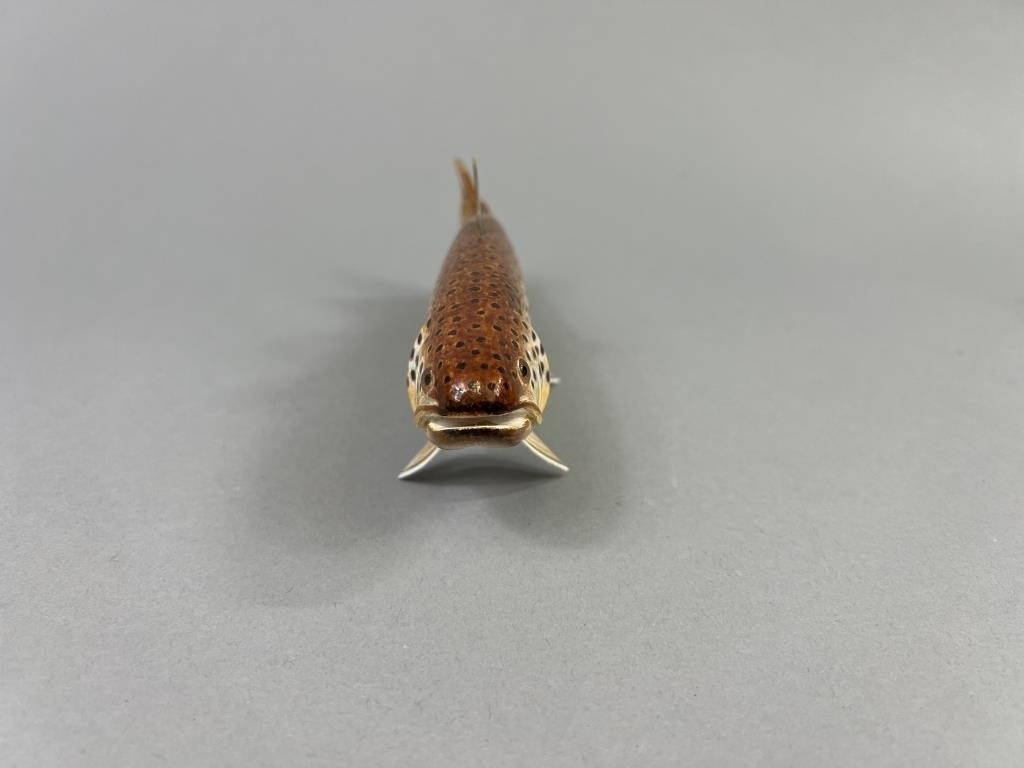 Artwork by Cliff Hitchcock, Midland, Made of glass eyes, strong original paint, metal