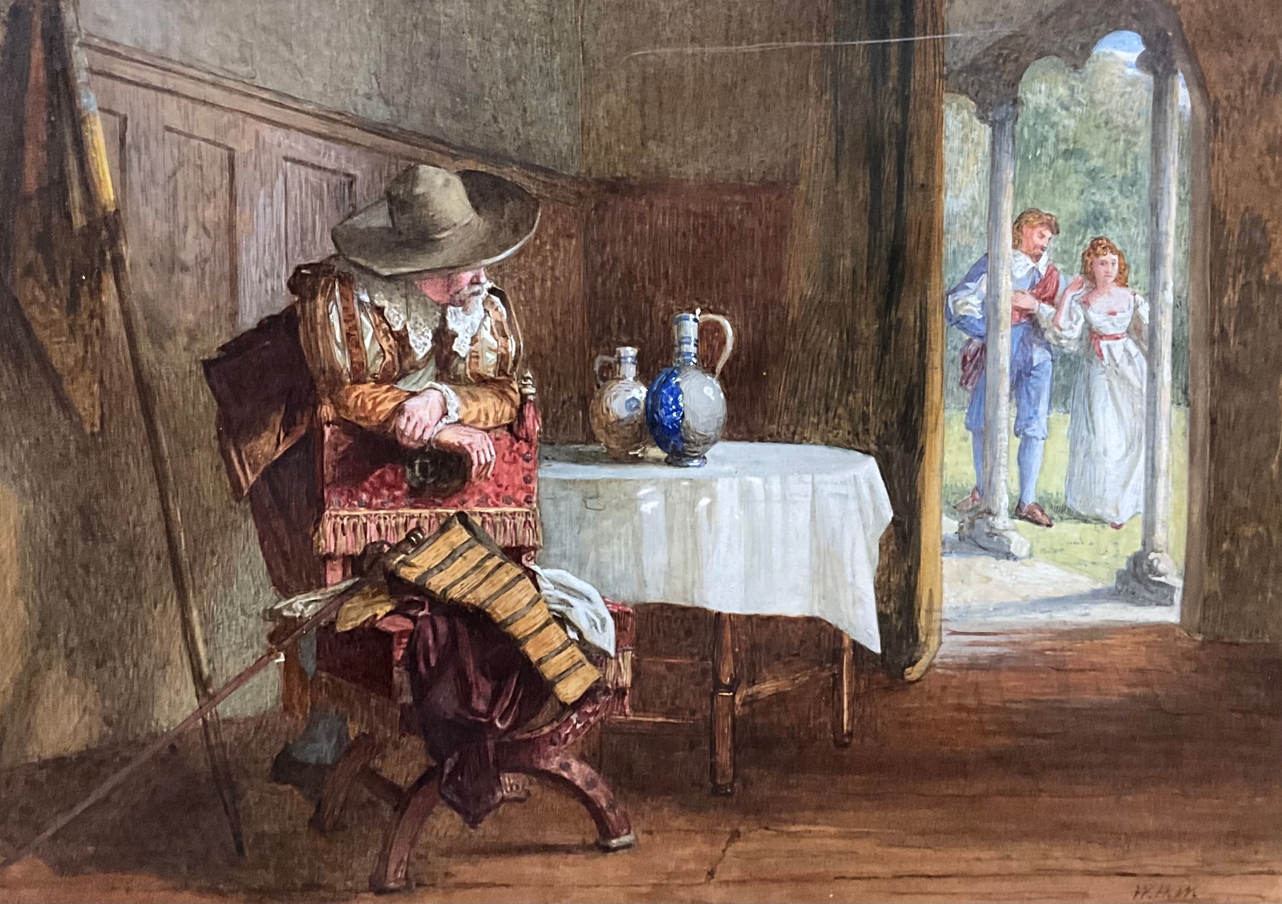 William Harris Weatherhead | The Spurned Cavaliermonogrammed | MutualArt