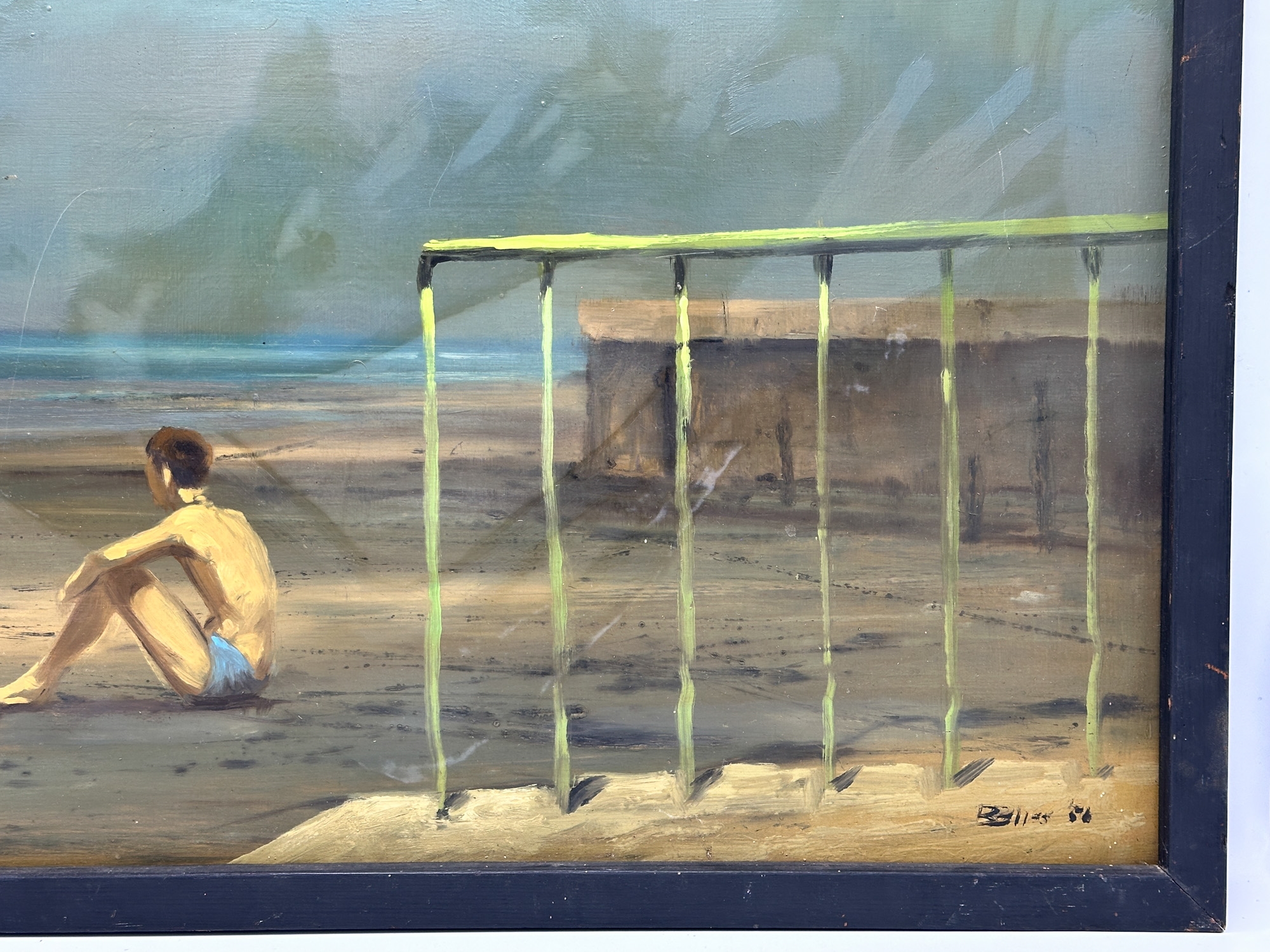 Artwork by Robert R. Bliss, The Boy and the Sea,, Made of Oil on board