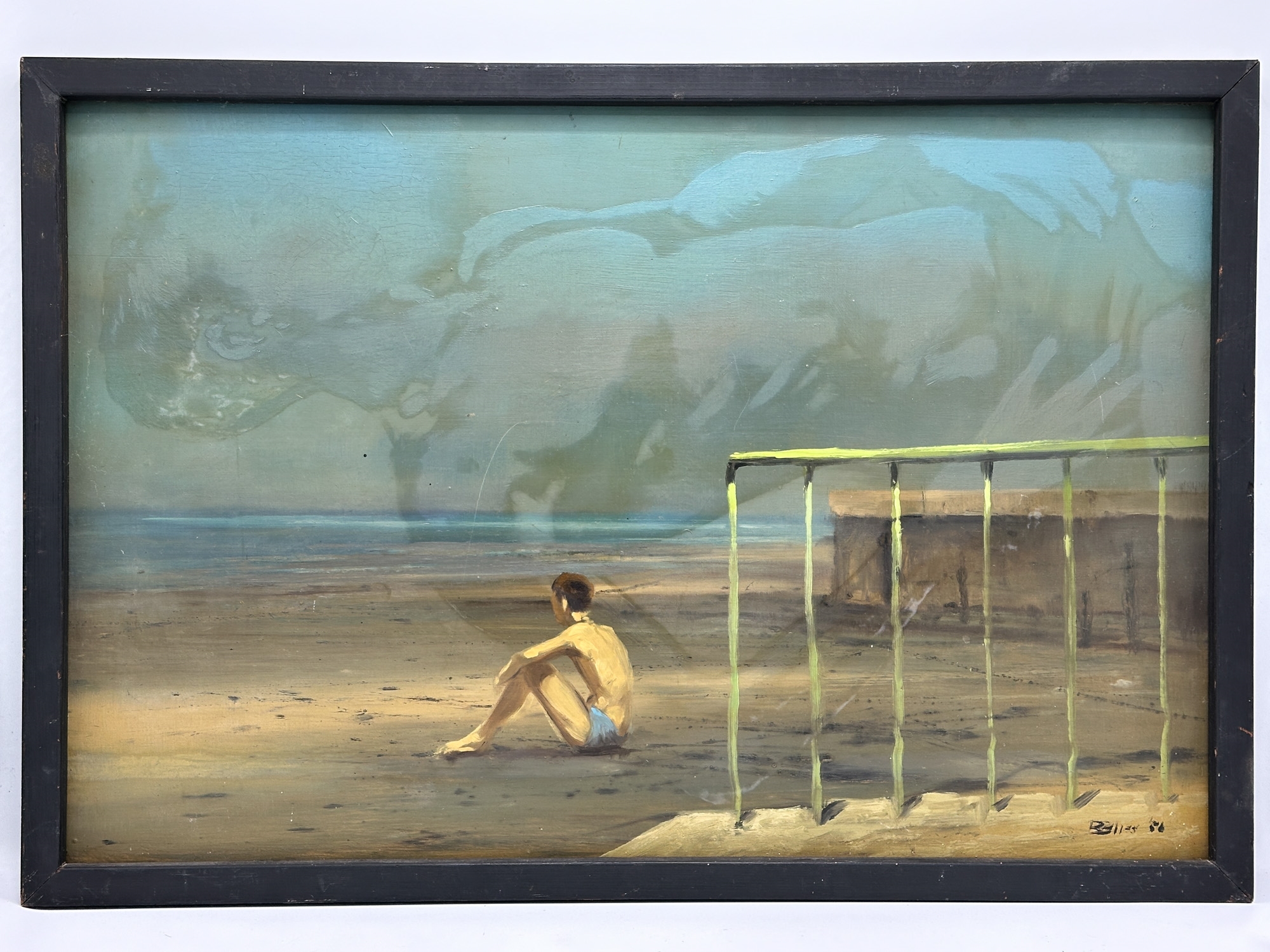Artwork by Robert R. Bliss, The Boy and the Sea,, Made of Oil on board