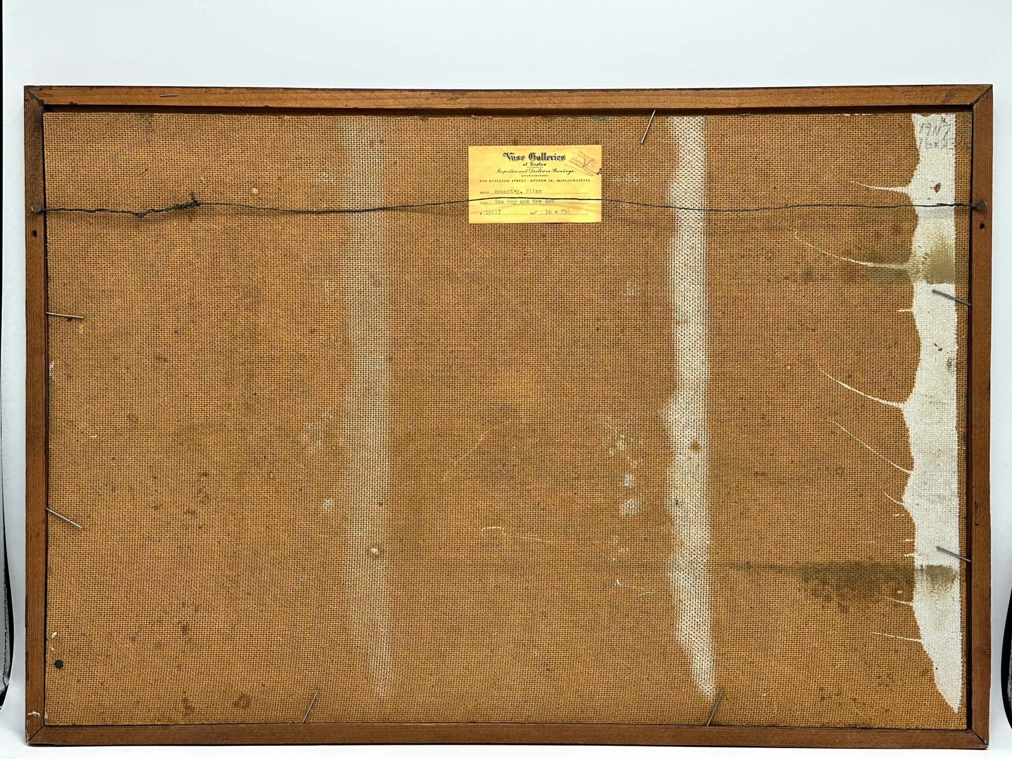 Artwork by Robert R. Bliss, The Boy and the Sea,, Made of Oil on board